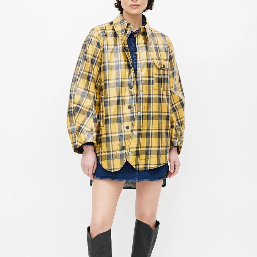 Ganni Plaid Print Jacket